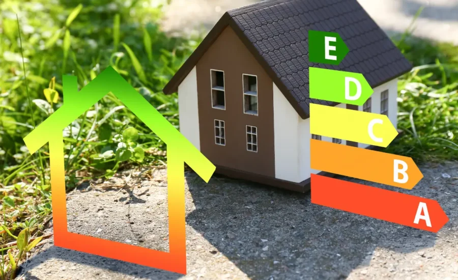 house with energy efficiency rating